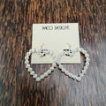 Pearl Heart Earrings