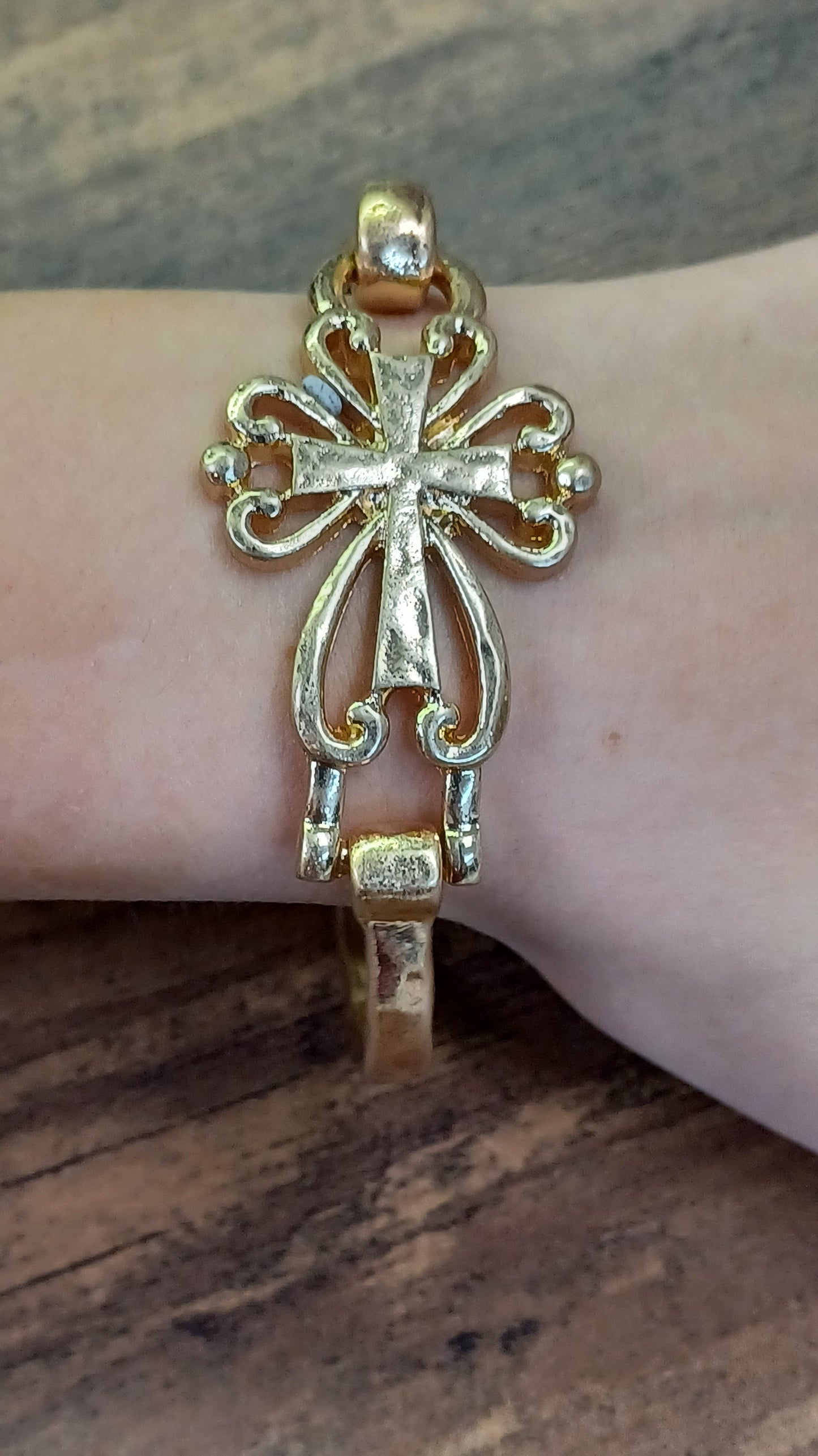 Cross Cuff Bracelet