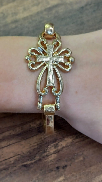 Cross Cuff Bracelet