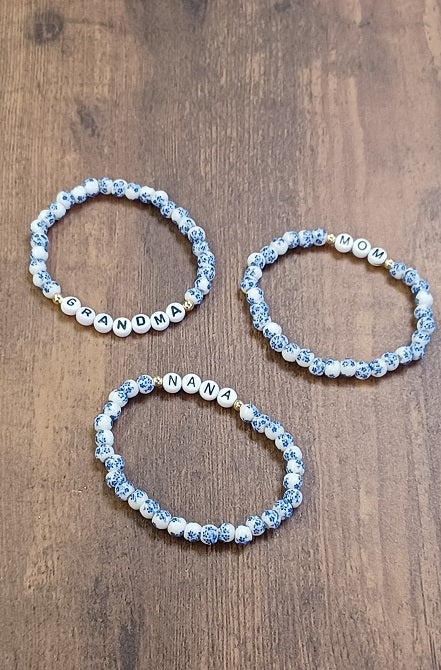 Blue and White Porcelain Matriarch Bracelet