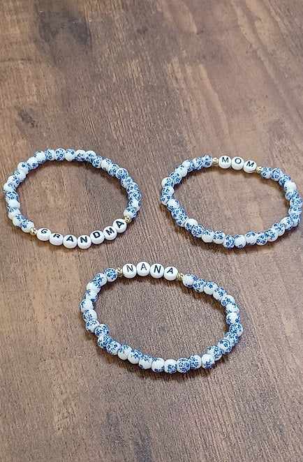 Blue and White Porcelain Matriarch Bracelet