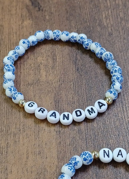 Blue and White Porcelain Matriarch Bracelet