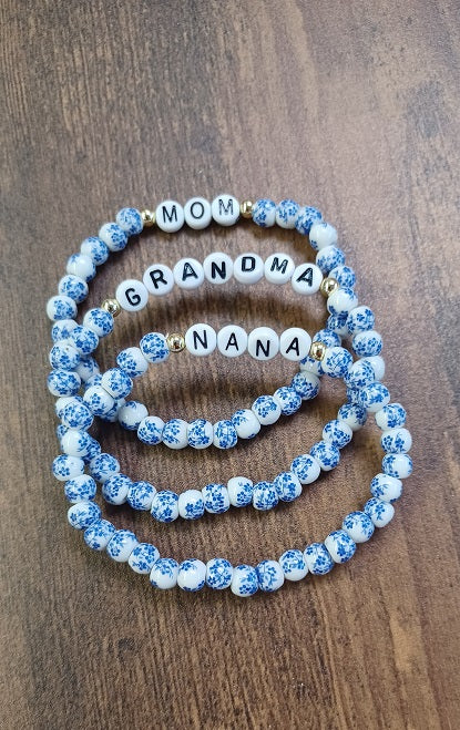 Blue and White Porcelain Matriarch Bracelet