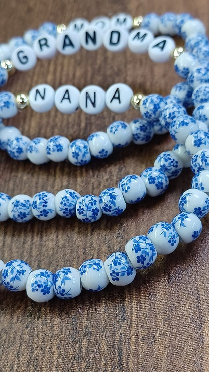 Blue and White Porcelain Matriarch Bracelet