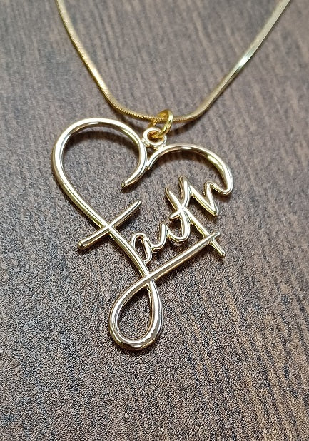 Faith Heart Necklace