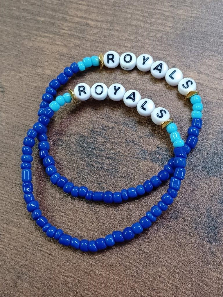 KC Baseball Two-tone Dark Blue Bracelet