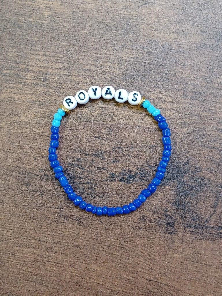 KC Baseball Two-tone Dark Blue Bracelet