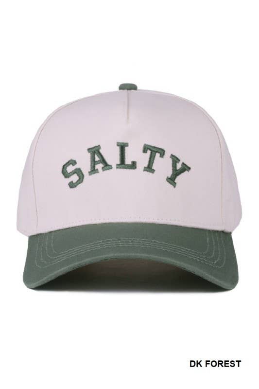 Salty Two-tone Canvas Cotton Cap