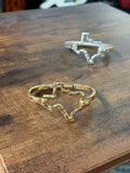 Matte Hammered Texas Cuff Bracelet