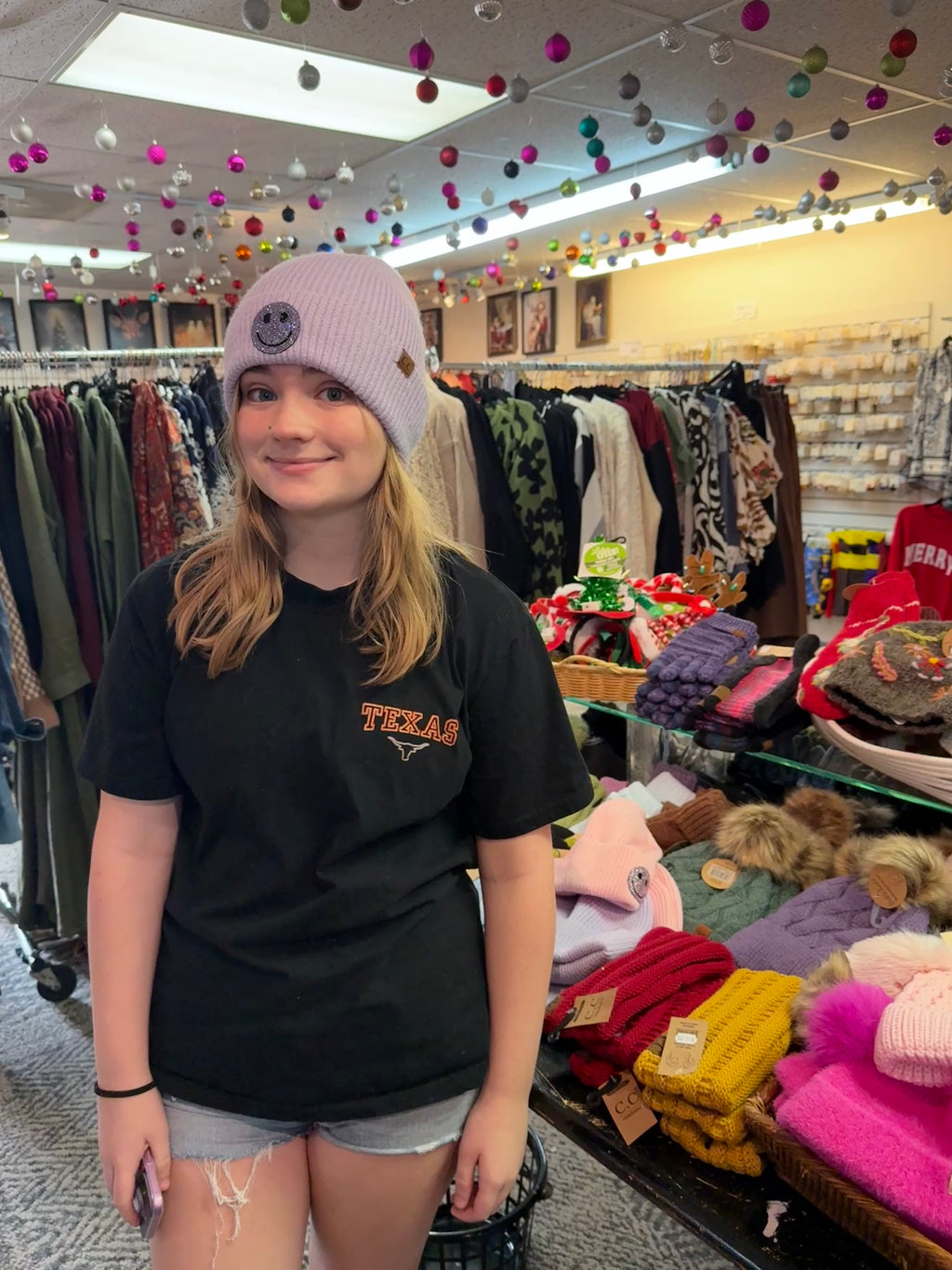 Smiley Face Beanie by C.C