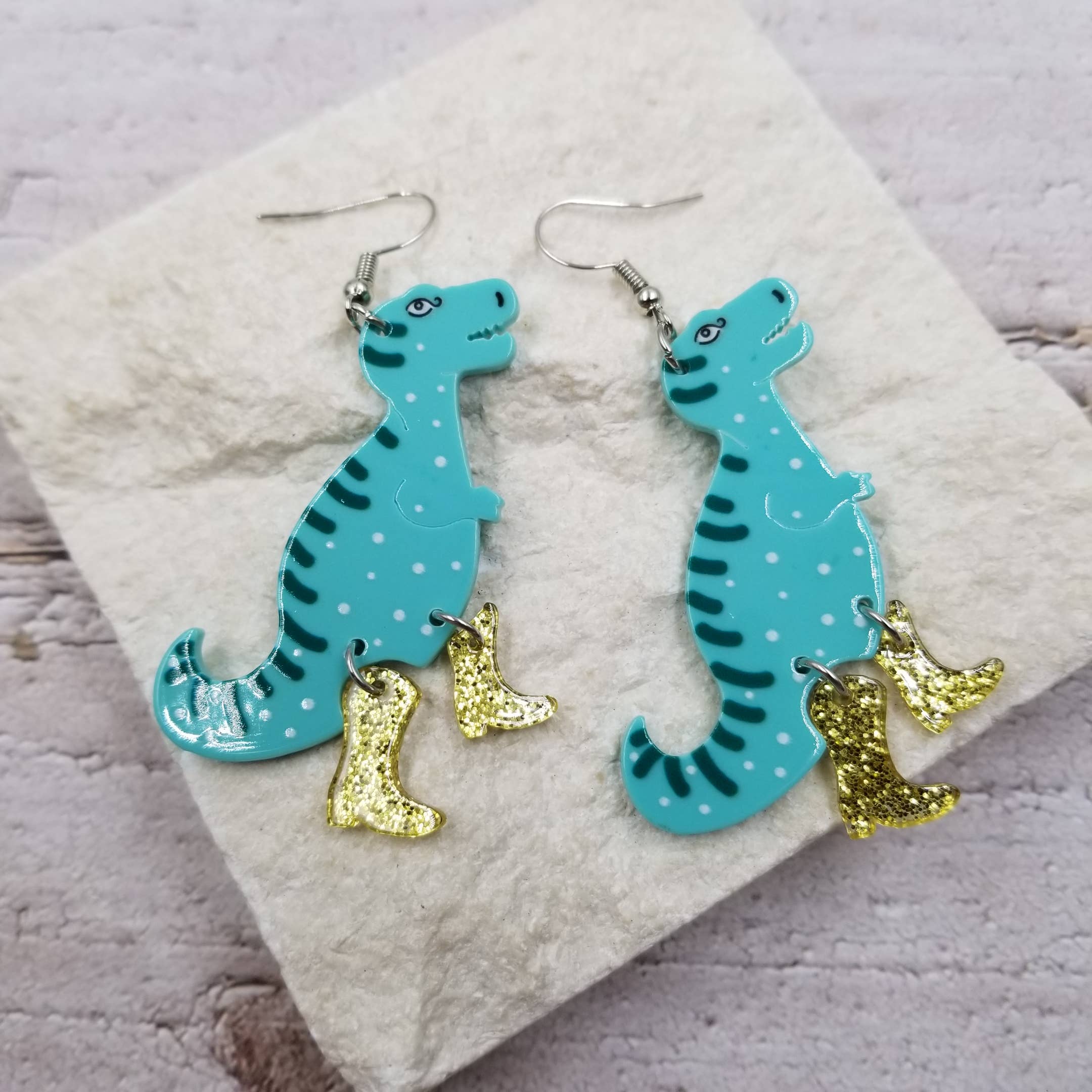 Boots Dinosaur Earrings