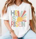 HE IS RISEN PASTEL OFF WHITE SWEATSHIRT