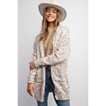 CARDIGAN W RAINBOW POPCORN SPECKLES