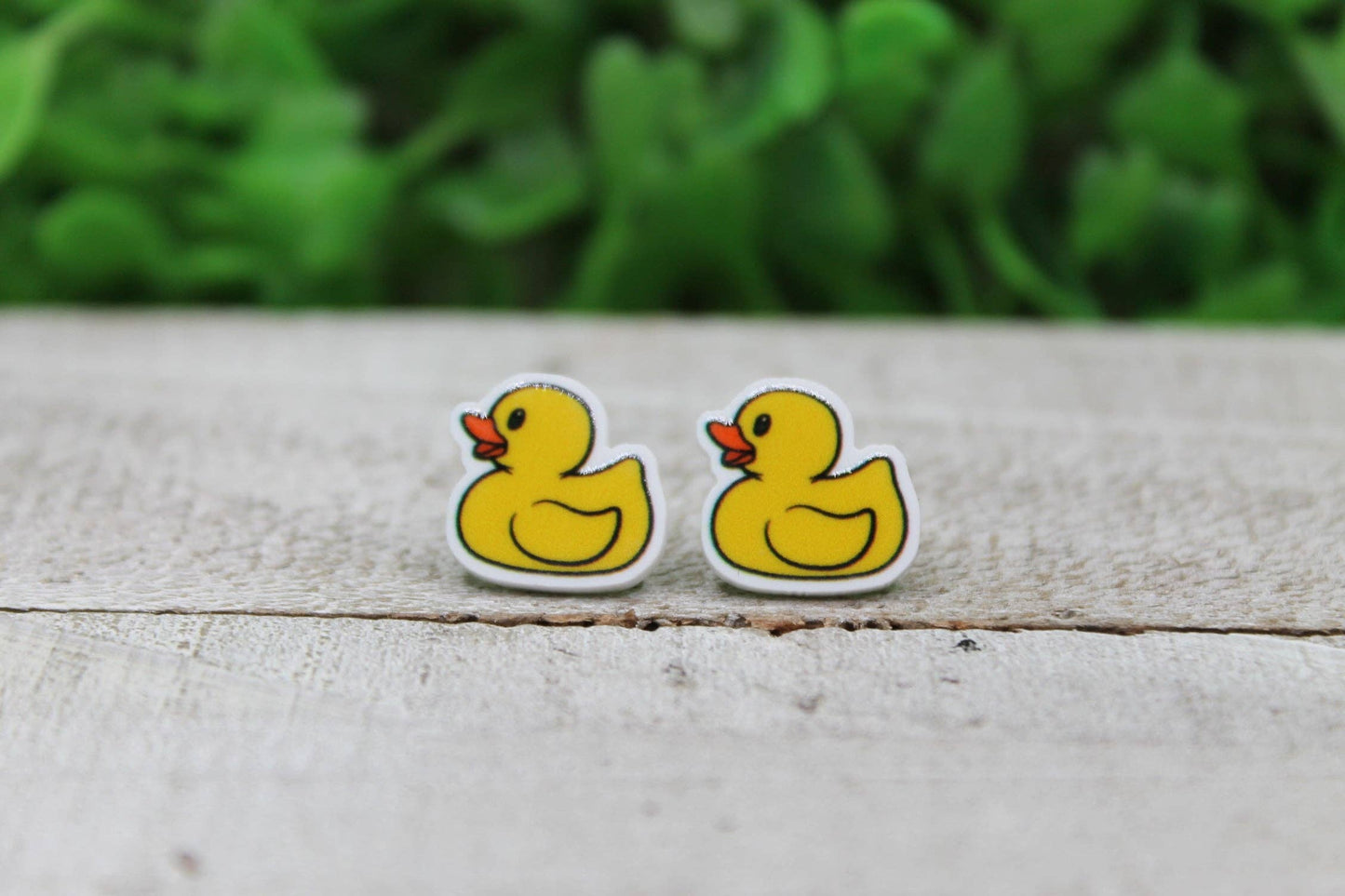 Yellow Duck Stud Earrings