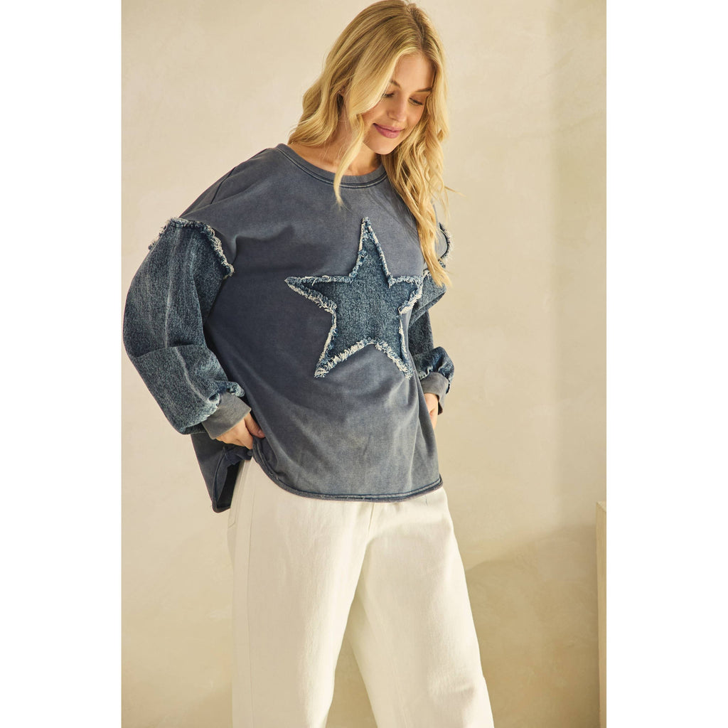 WILD STAR  SLEEVE PULLOVER