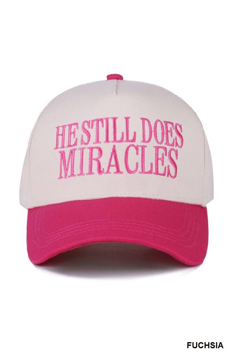 He Still Does Miracles Two Tone Canvas Cotton Cap