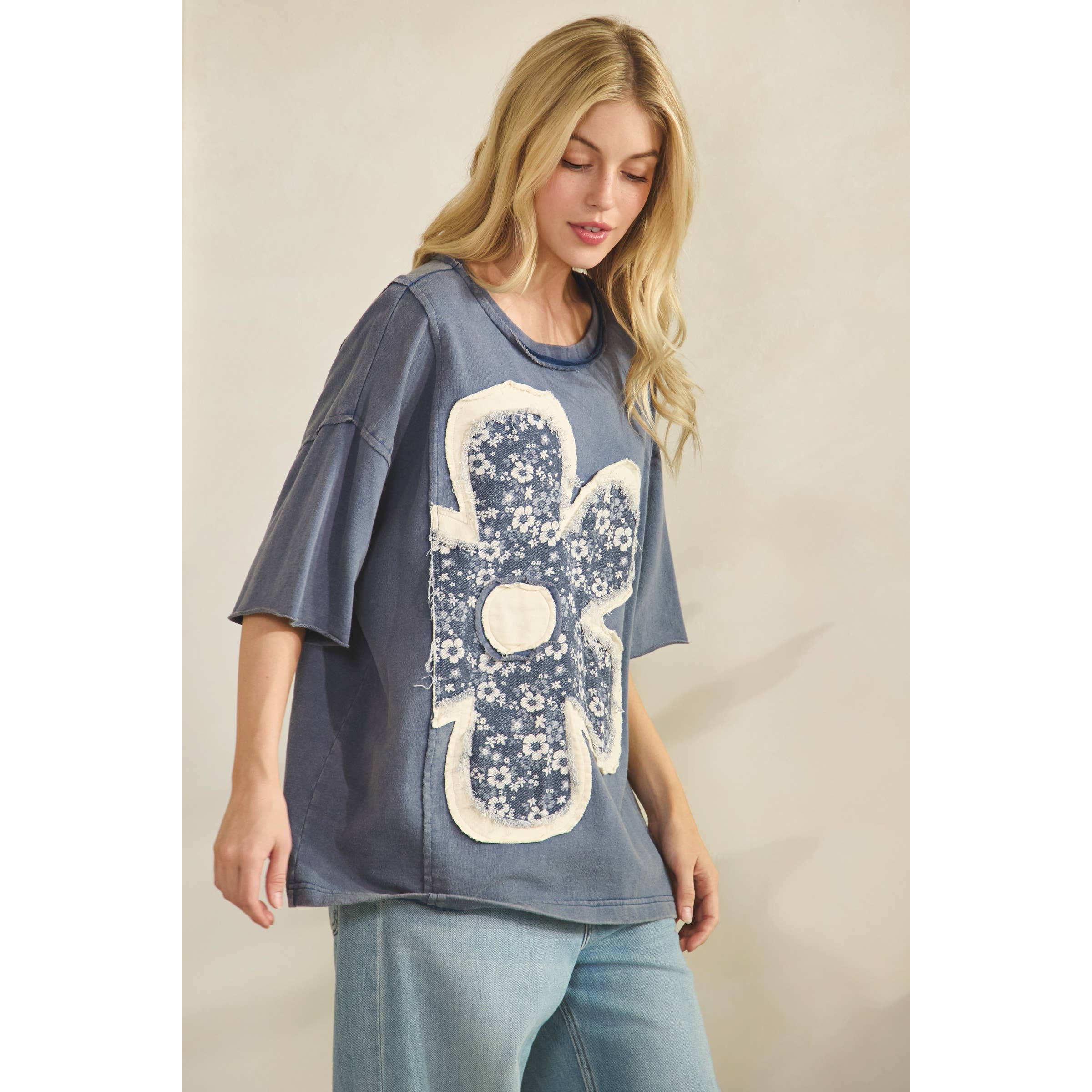 FREE SPIRIT FLORAL PATCH TOP by Sage & Fig