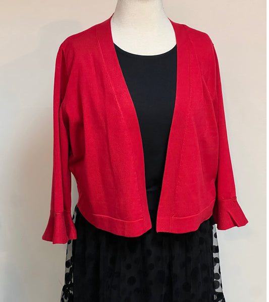 Karen Heart Crop Cardigan