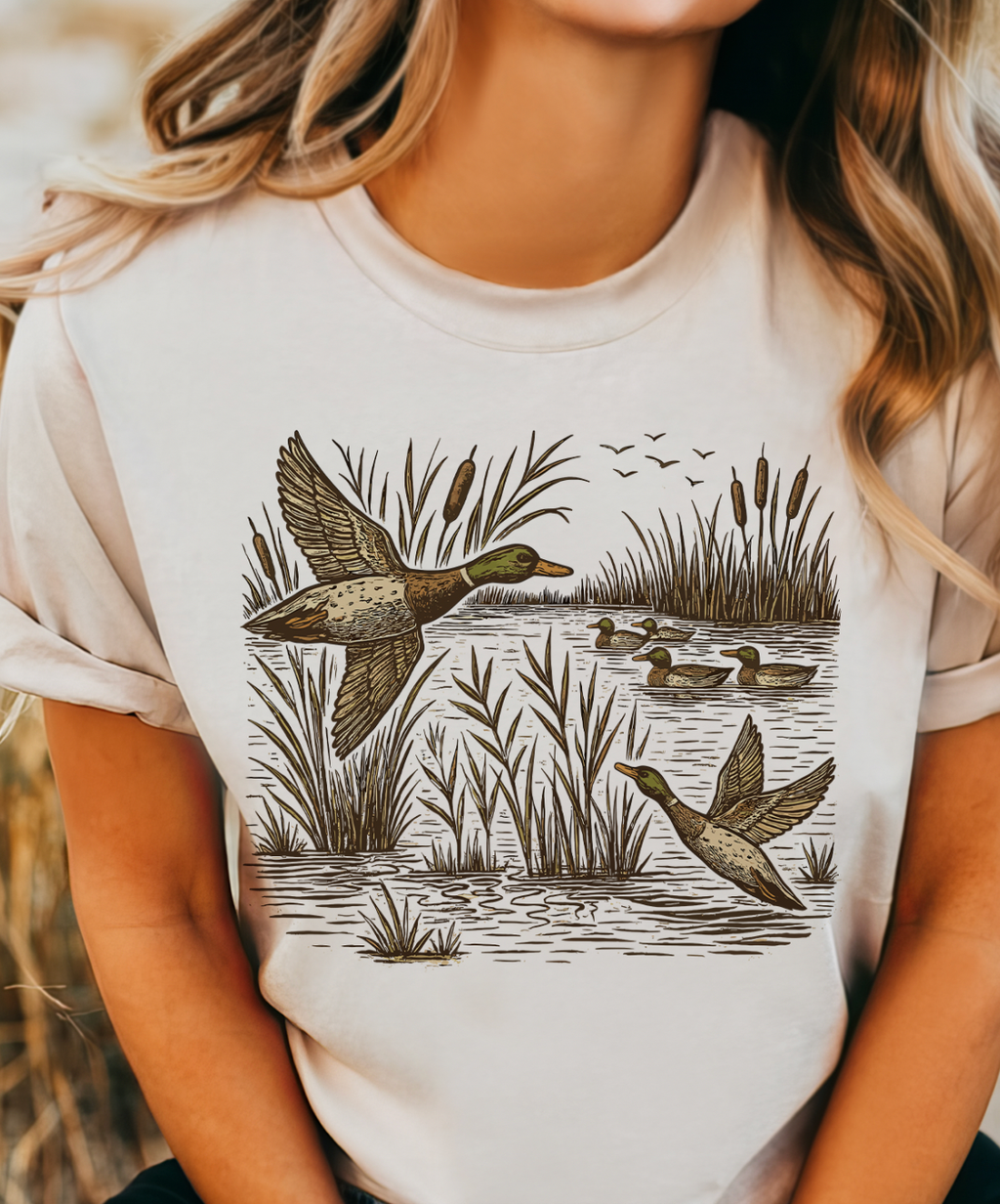 Flying Mallards Cream Sweatshirts