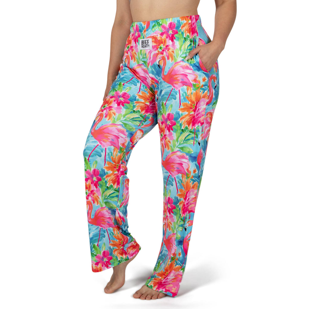 Pastel Flamingo Pajama Lounge Pants