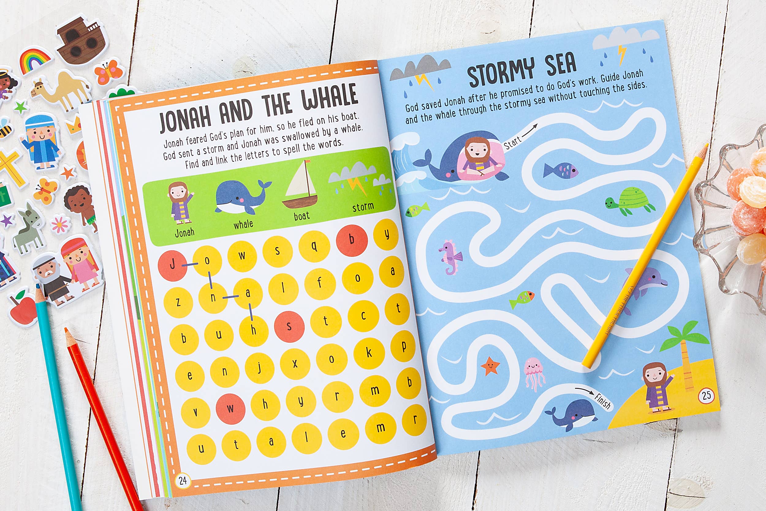 My Bible Stories Activity Book (Blue, Valentine's Day Gifts)