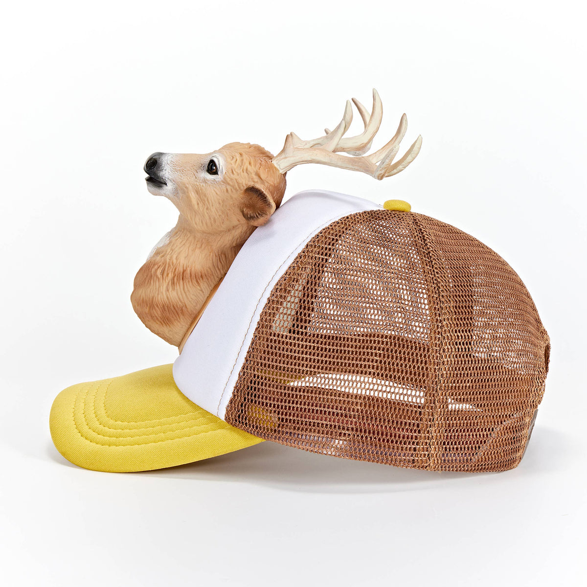 White Panel Deer | Unisex Trucker Hat Base Cap Mesh Back