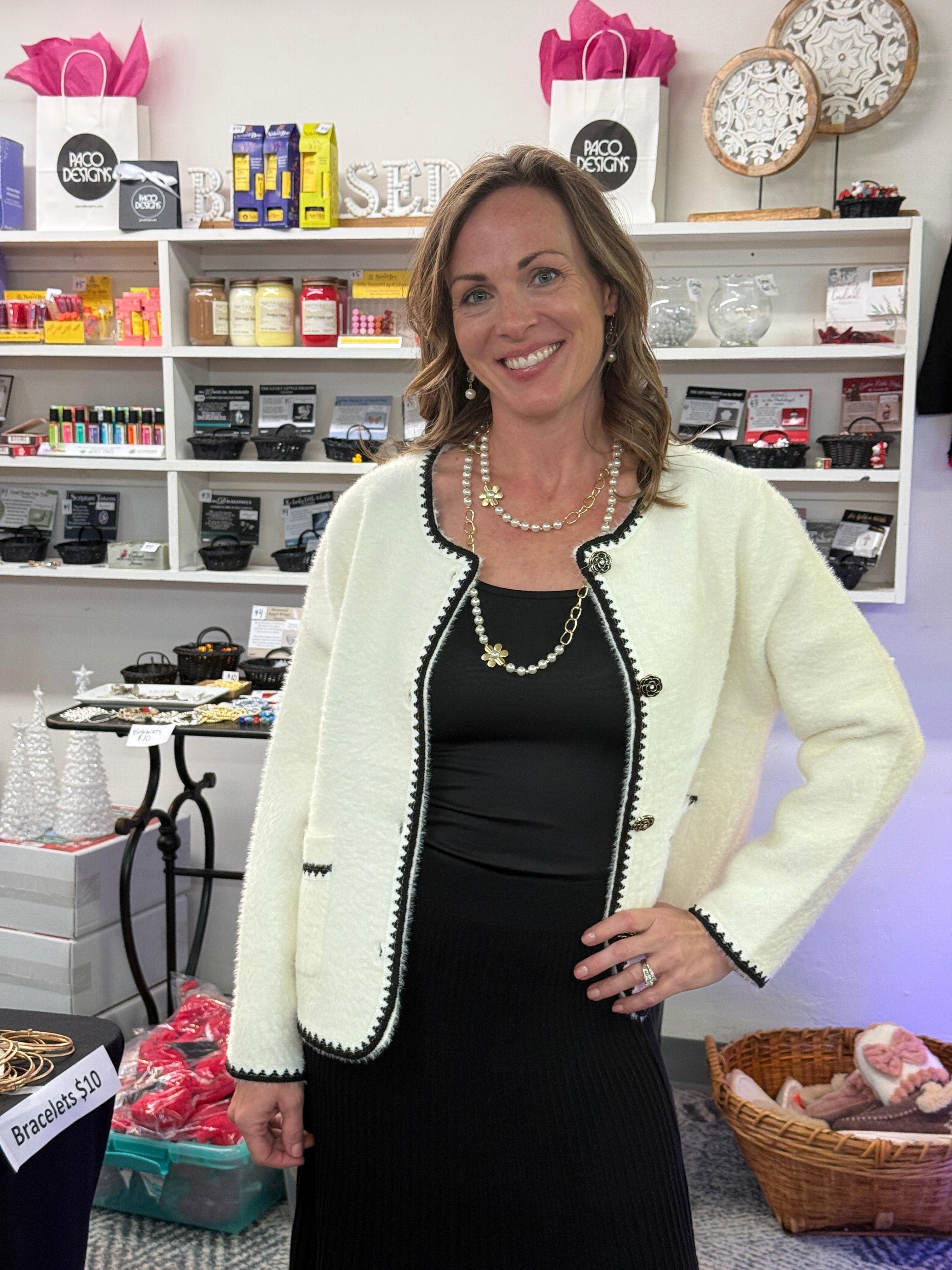 Stunning White Sweater Jacket