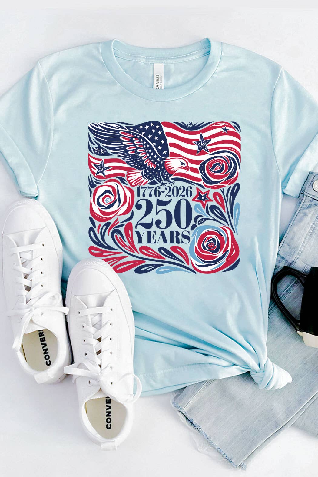 1776-2026 250 Years American Abstract Graphic Tee