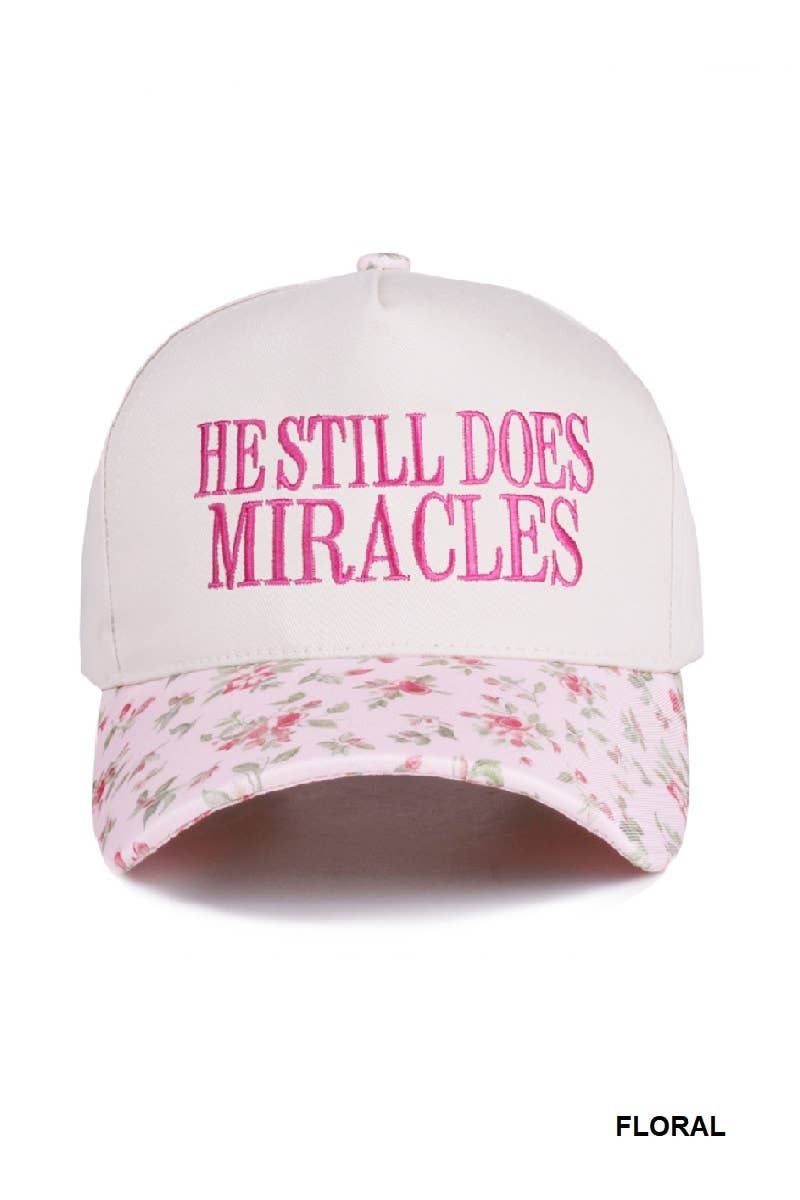 He Still Does Miracles Two Tone Canvas Cotton Cap