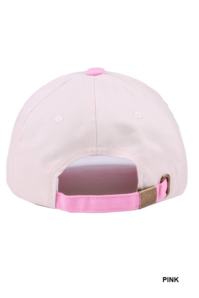 Mama Two Tone Canvas Cotton Cap