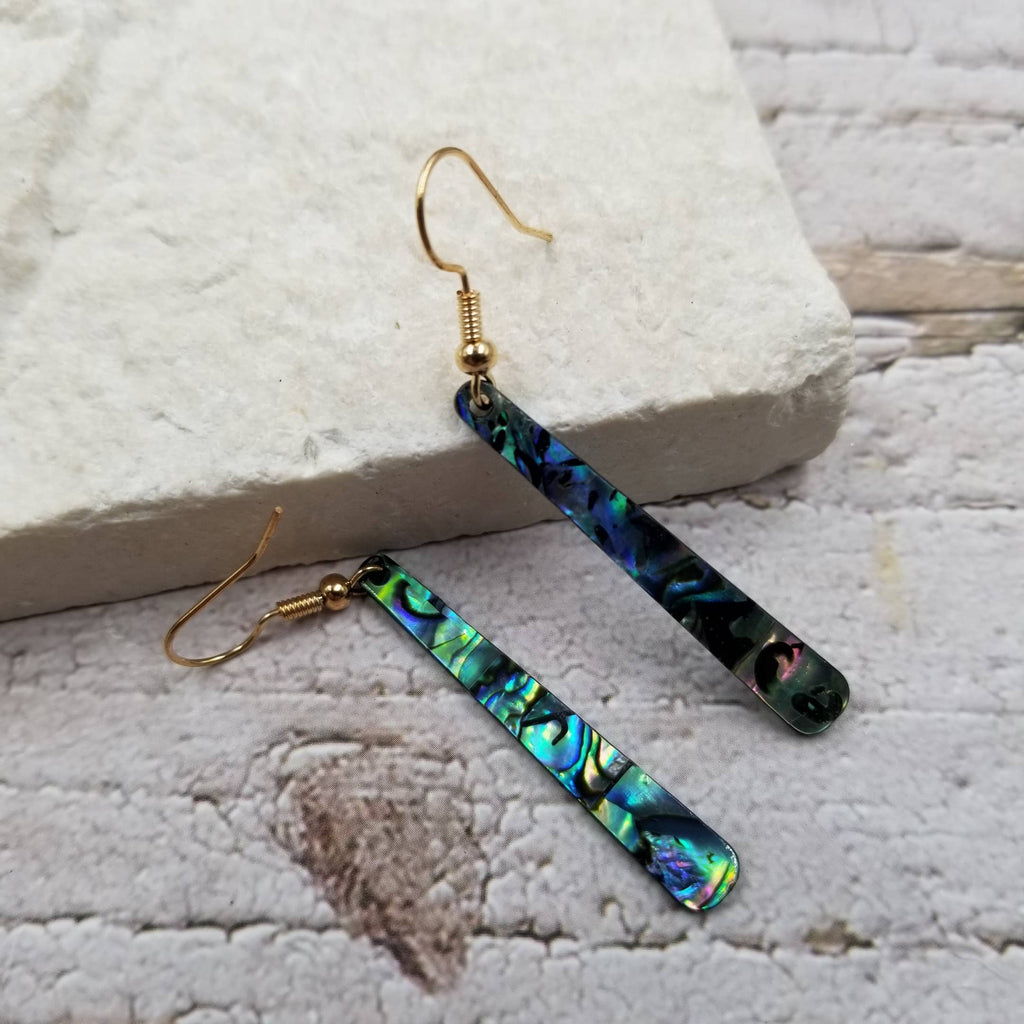 Abalone Shell Stick Earrings
