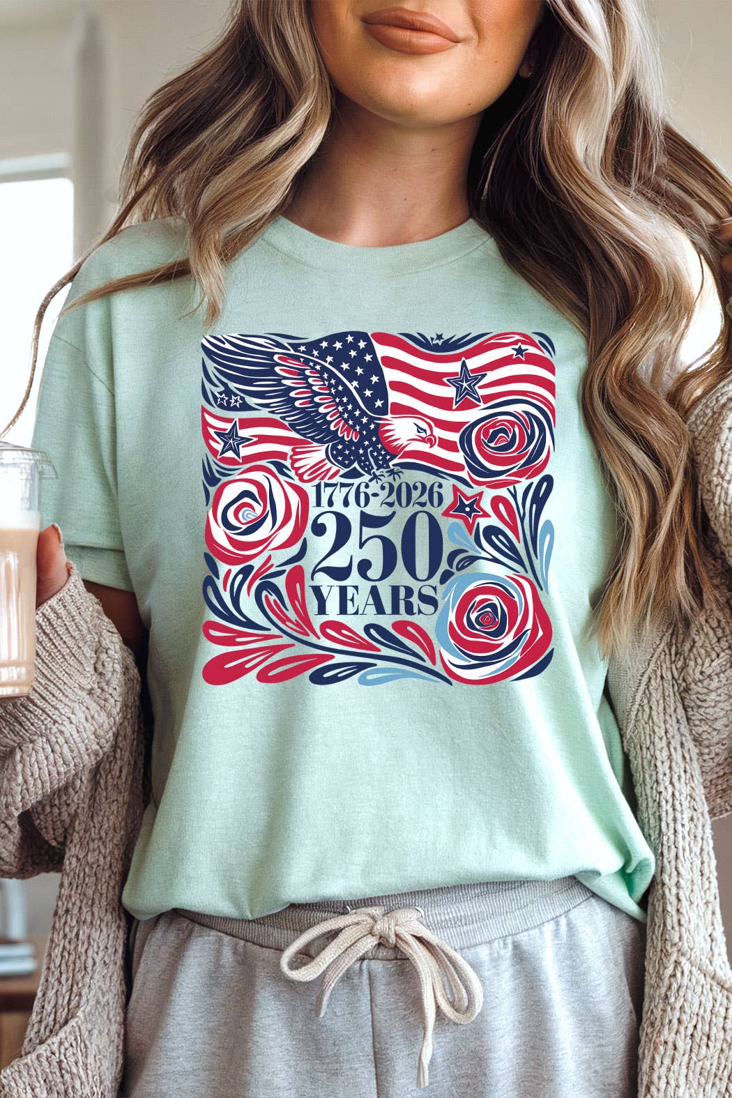 1776-2026 250 Years American Abstract Graphic Tee