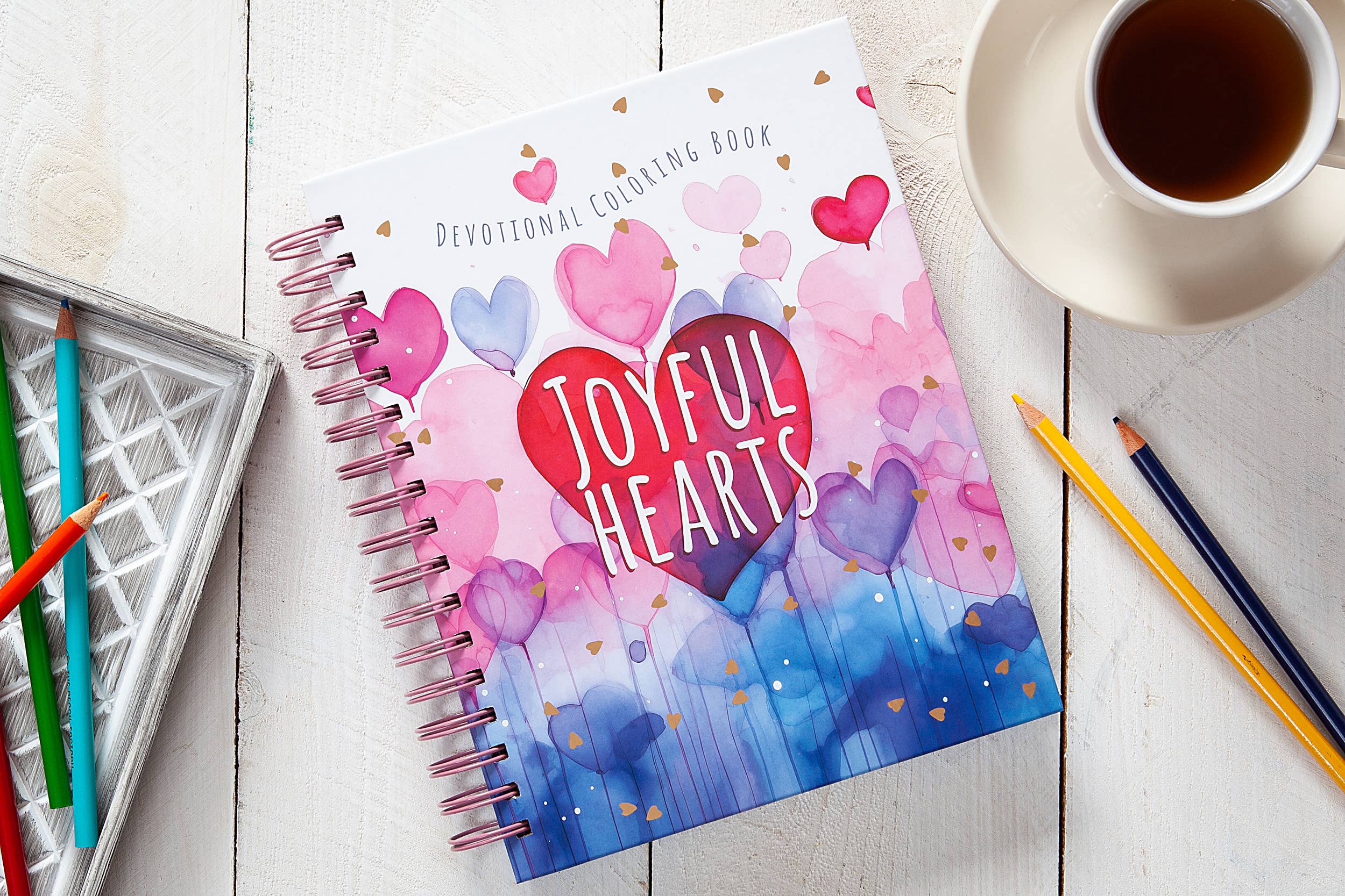 Joyful Hearts (Devotional Coloring Book, Valentine's Gifts) – Paco Designs