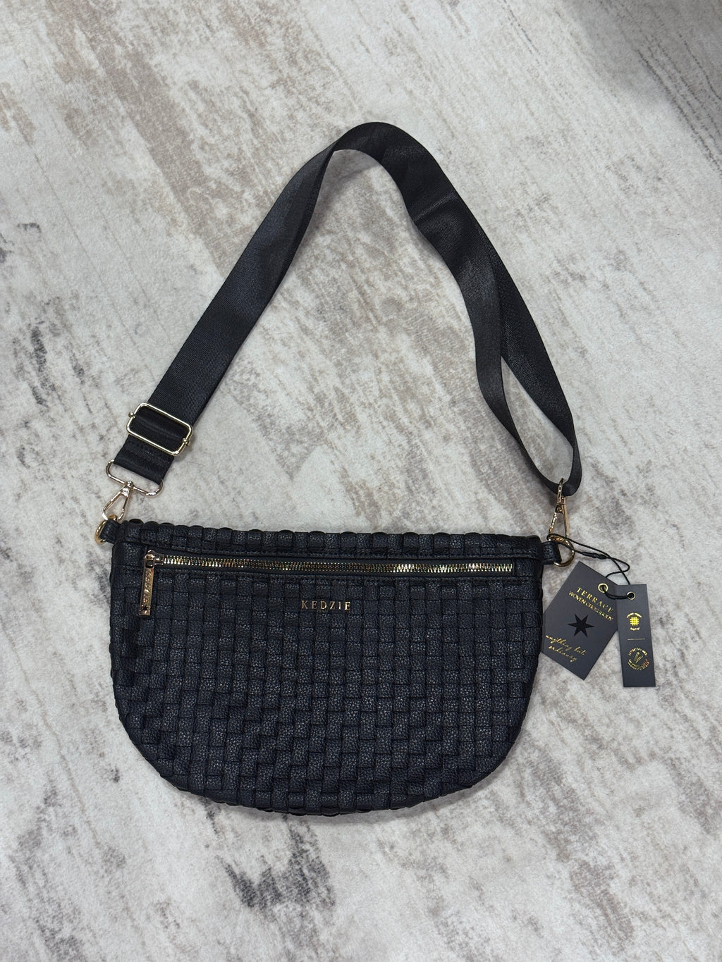 Kedzie Woven Crossbody Bag