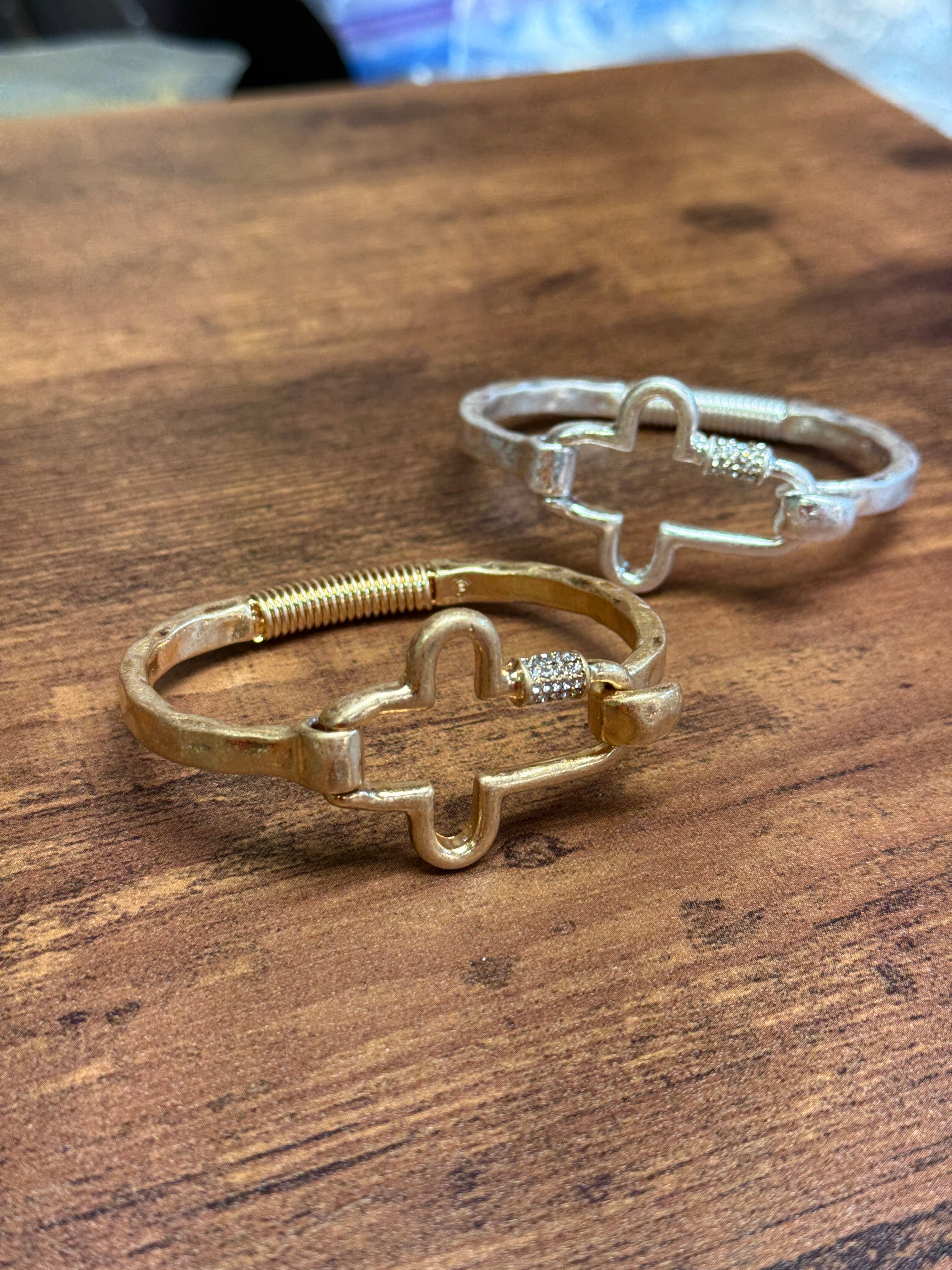 NEW! Bling Embellished Cross Cuff