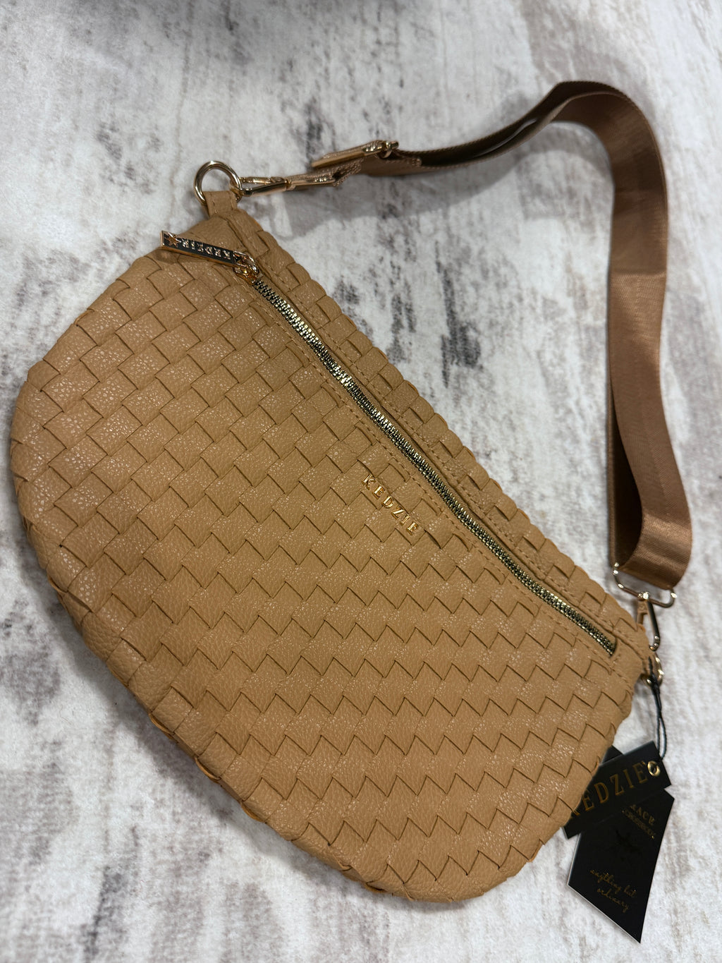 Kedzie Woven Crossbody Bag