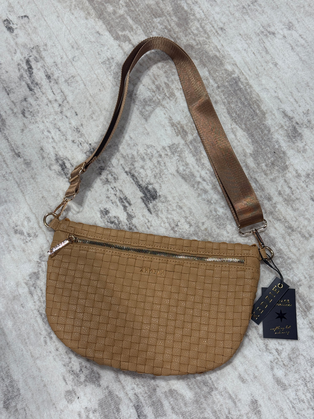 Kedzie Woven Crossbody Bag