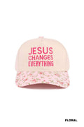 Jesus Changes Everything Two Tone Cotton Hat