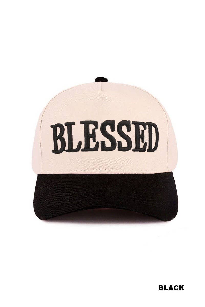 Blessed Two Tone Cotton Cap