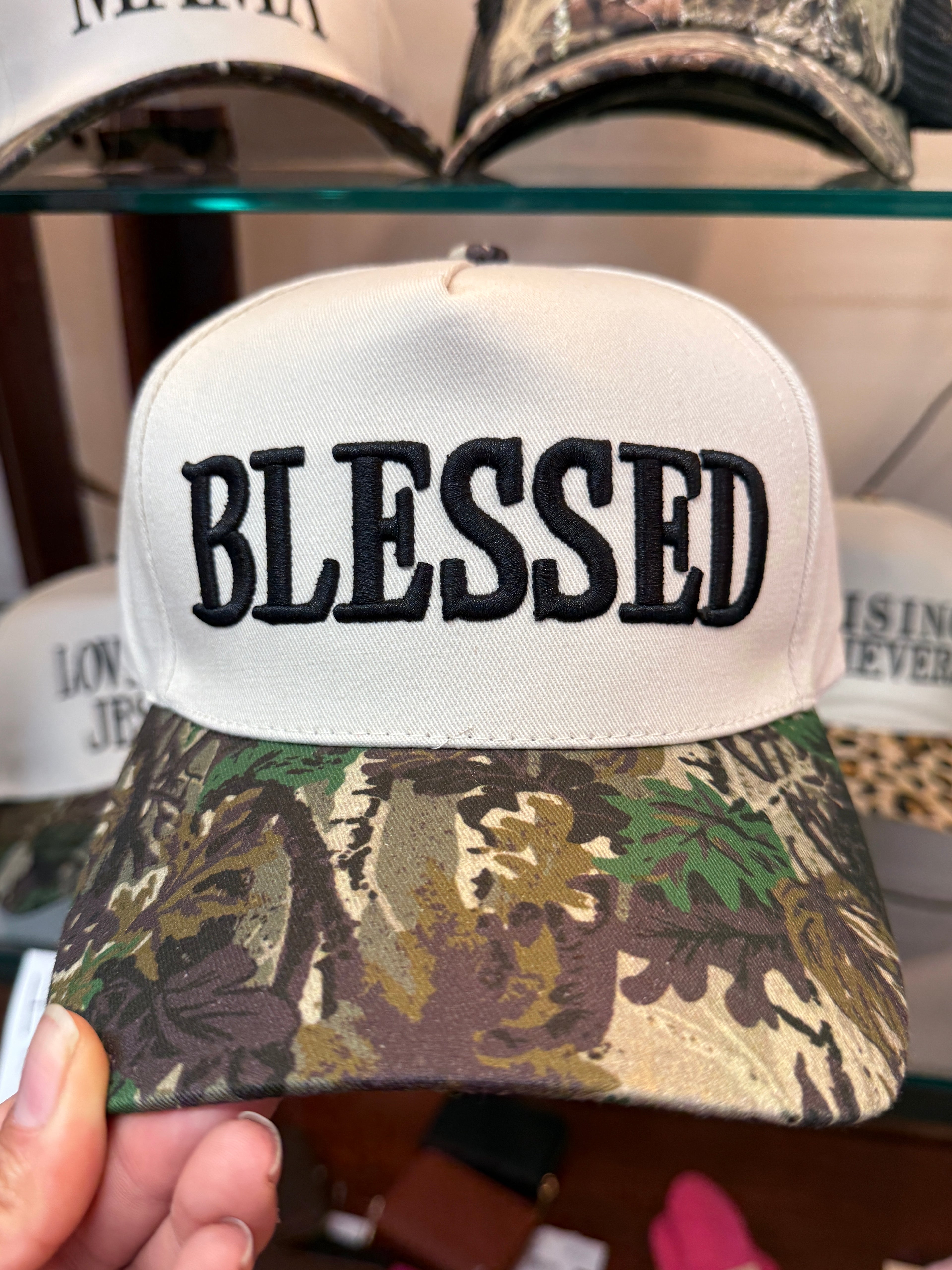 Blessed Two Tone Cotton Cap