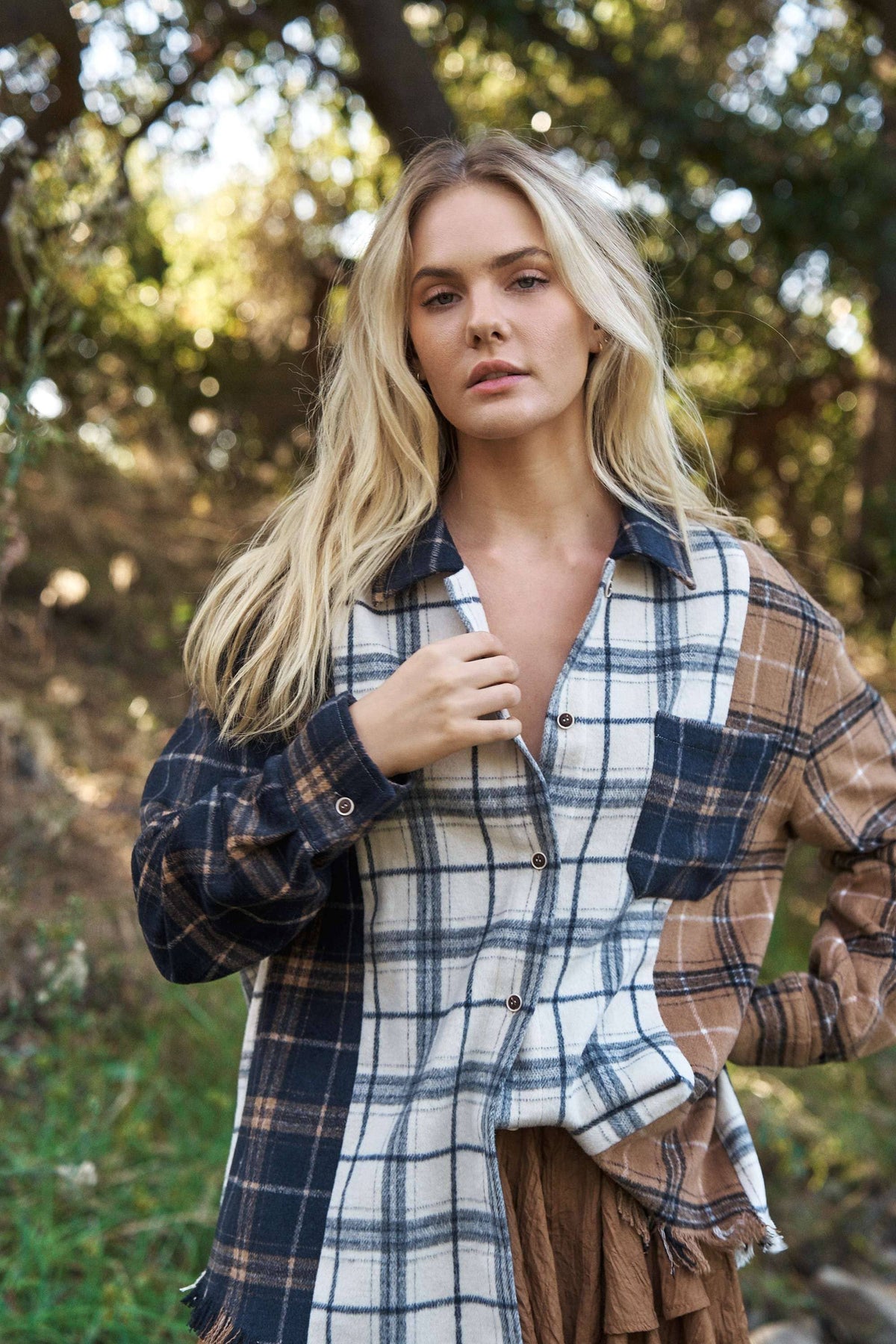 Plaid Oversize Shacket Jacket