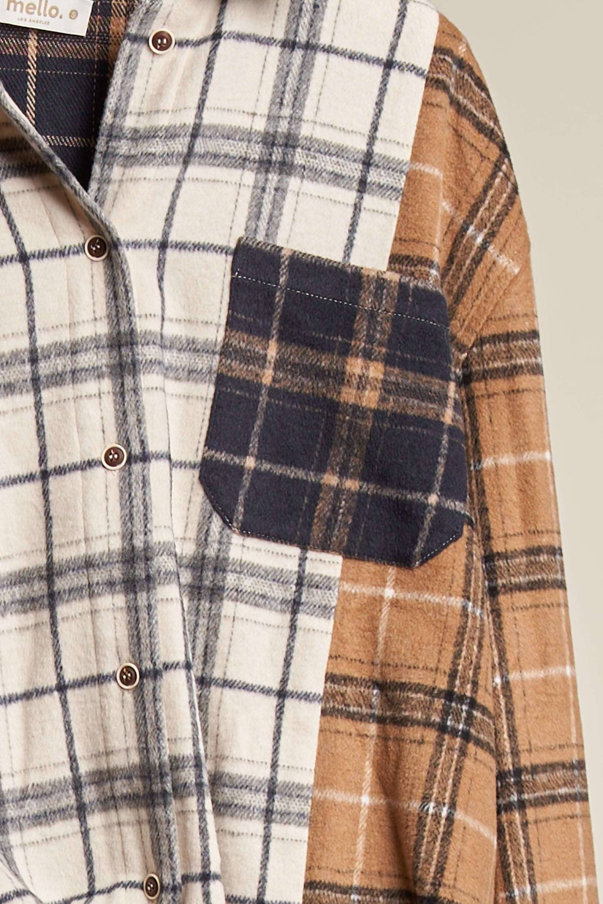 Plaid Oversize Shacket Jacket