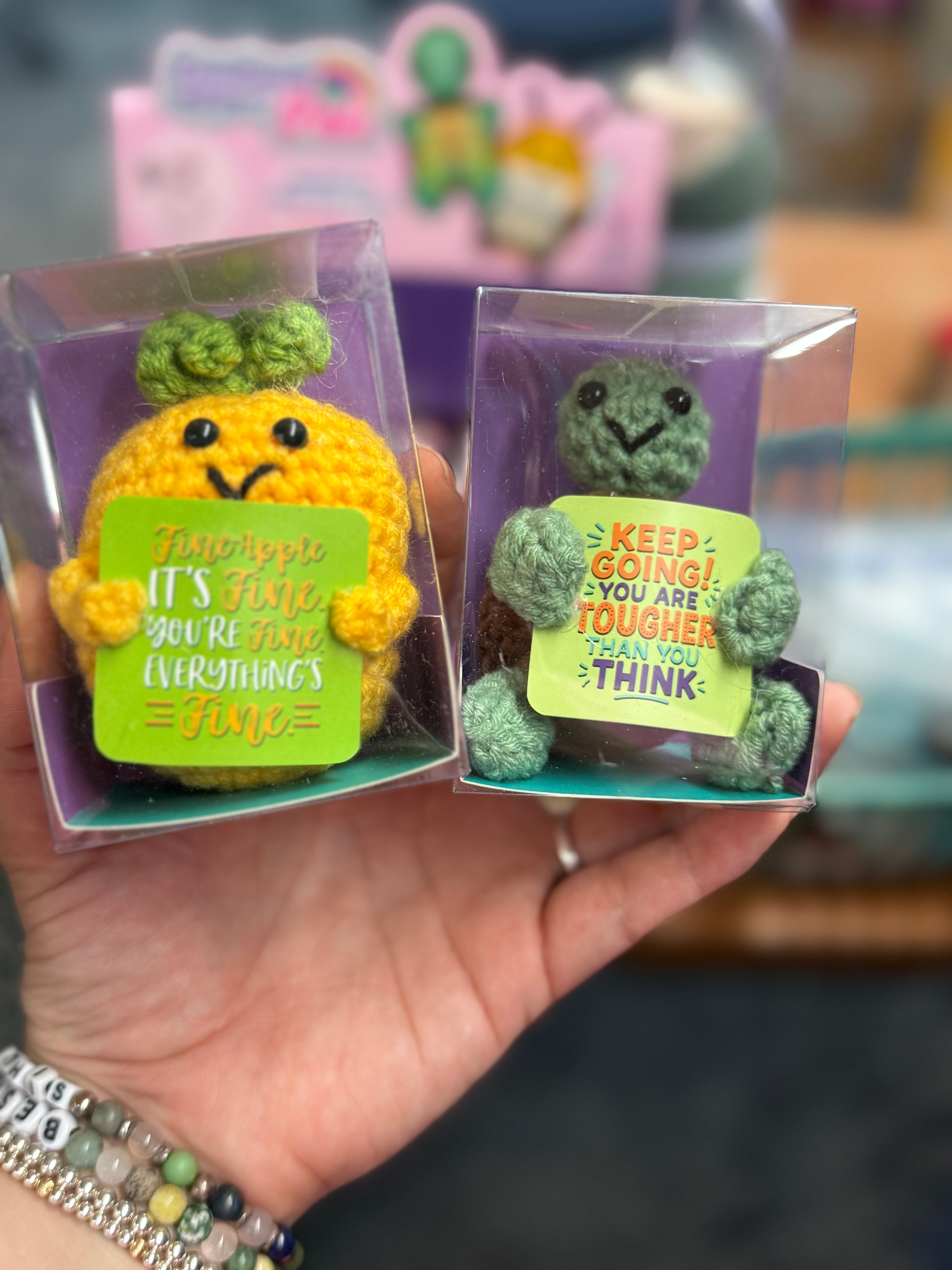Emotional Support Crochet Plush Pals Variety - 12/Display