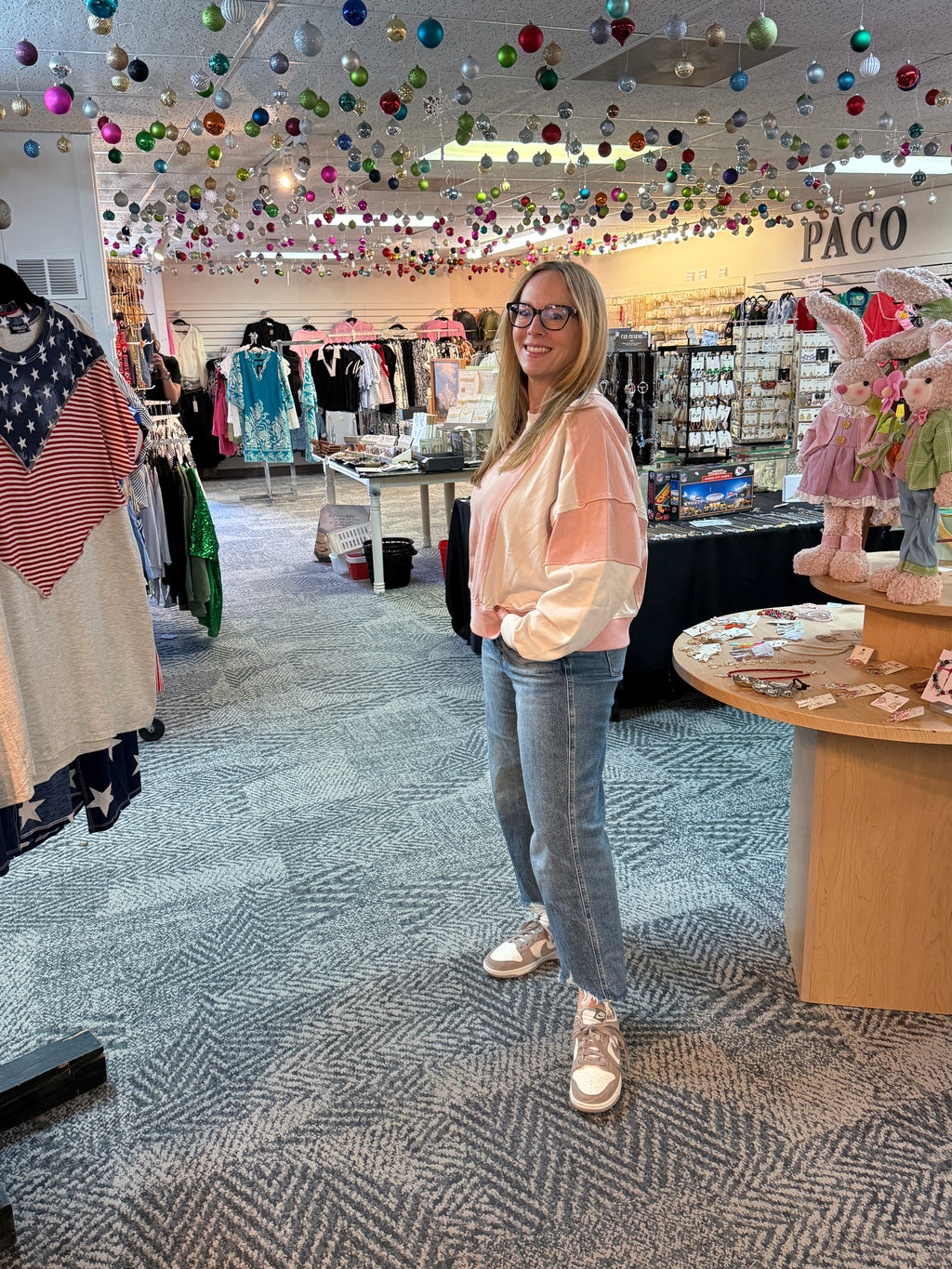 Color Block Reverse Stitch Sweater