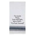 NEW BB-I-407 White Kitchen Towel "I'm mostly..."
