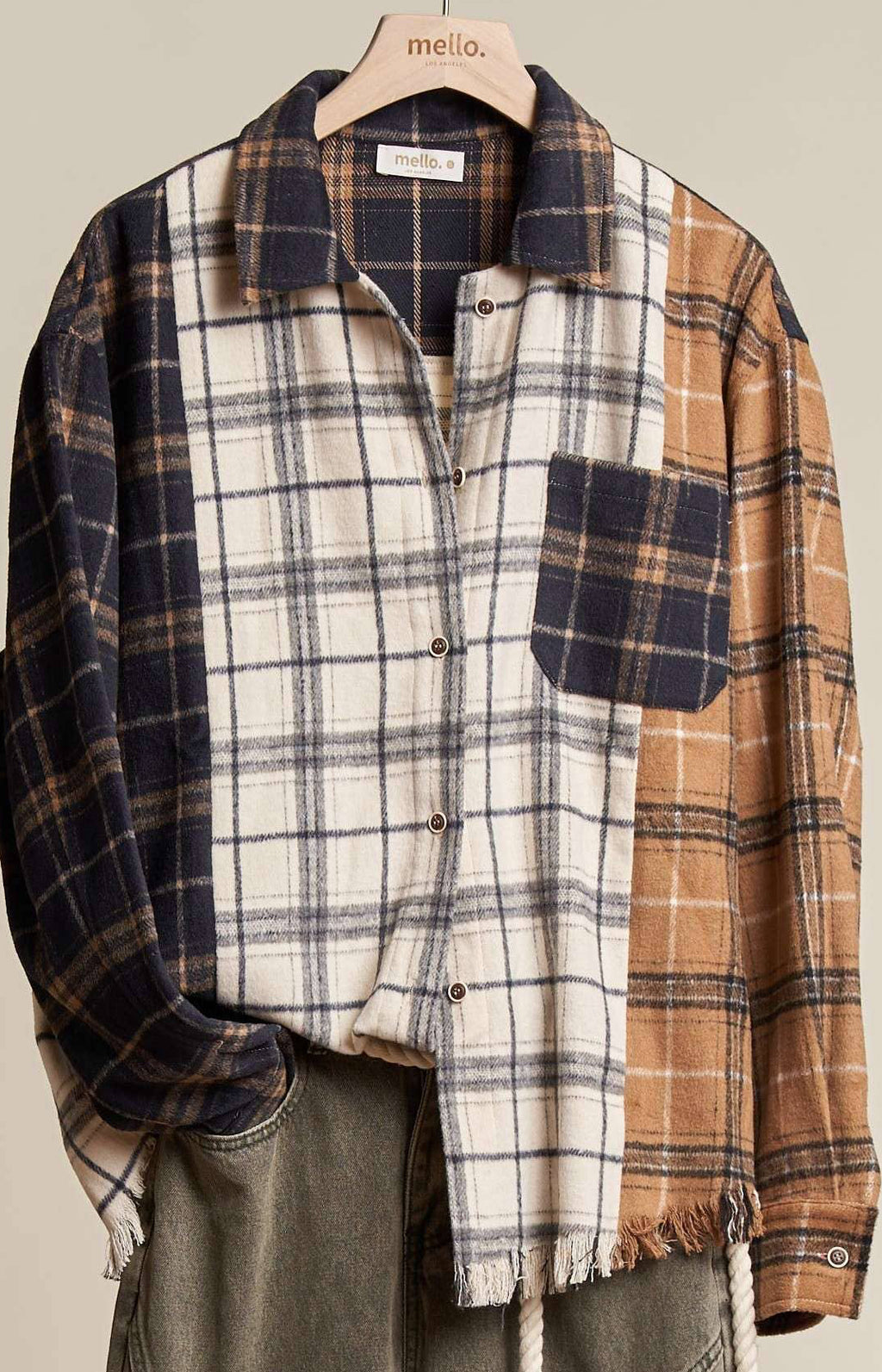 Plaid Oversize Shacket Jacket