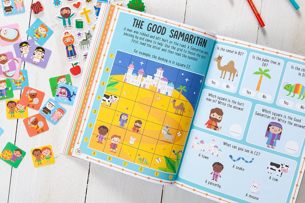 My Bible Stories Activity Book (Blue, Valentine's Day Gifts)
