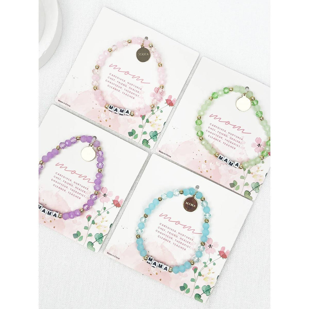 Soft Tone Beads MAMA Inpirational Bracelet