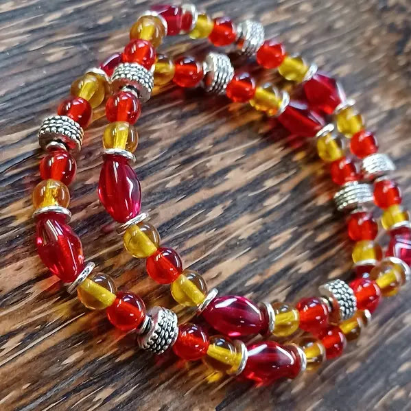 Kansas City Chiefs Faceted Pom Bracelet