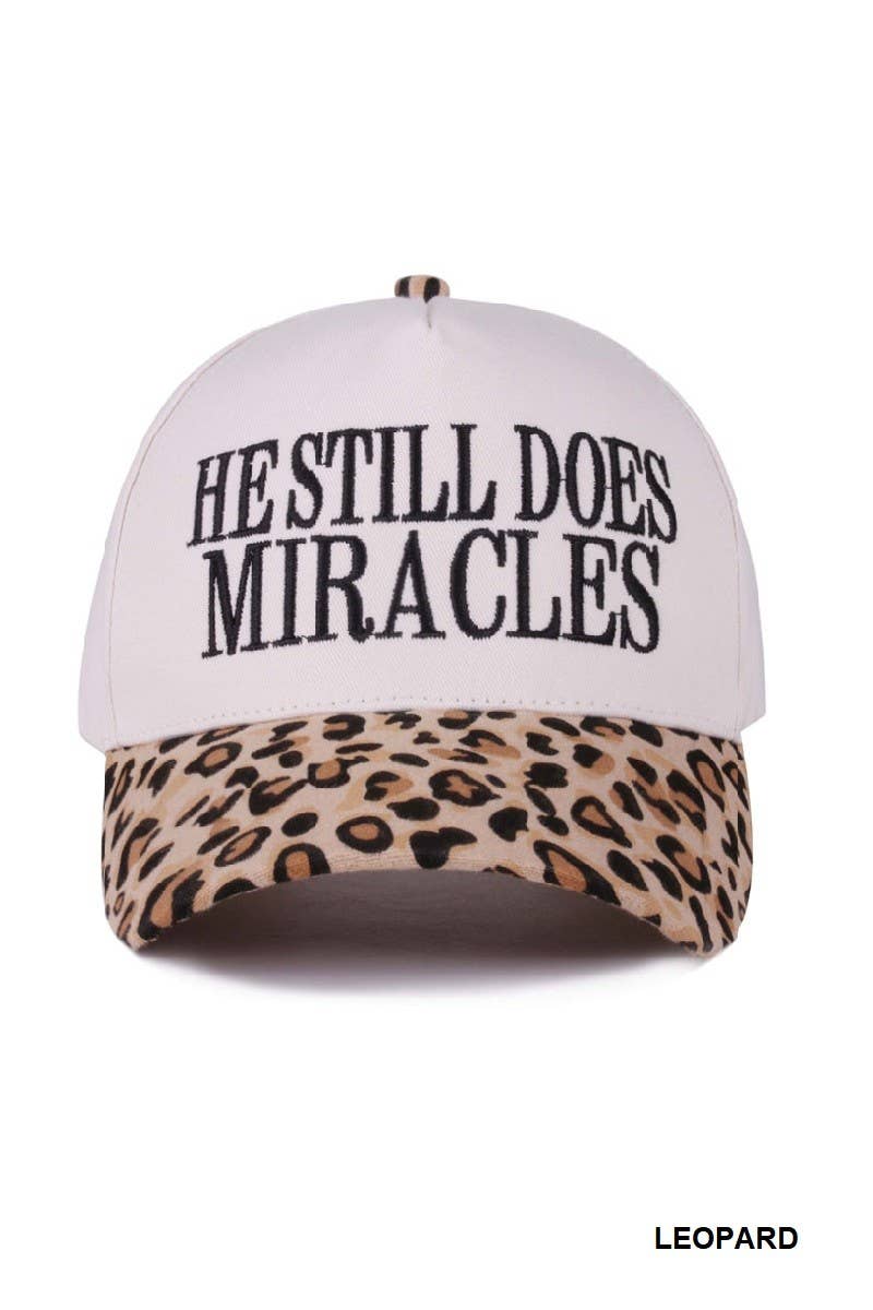 He Still Does Miracles Two Tone Canvas Cotton Cap